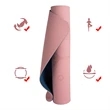Tpe Yoga Mat With Two-Color Body Line | https://www.bestnamebadges.com
