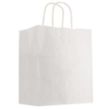Kraft Paper White Shopping Bag - 13" x 17" | https://www.bestnamebadges.com