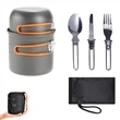 5 Pcs Camping Cookware Mess Kit With Lightweight Pot | https://www.bestnamebadges.com