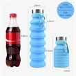 Collapsible Silicone Water Bottle | https://www.bestnamebadges.com