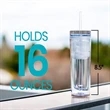 16Oz Double Wall Skinny Acrylic Tumblers With Lid And Straw | https://www.bestnamebadges.com