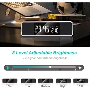 Fast Wireless Charging Alarm Clock With Bluetooth Speaker