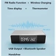 Fast Wireless Charging Alarm Clock With Bluetooth Speaker | https://www.bestnamebadges.com