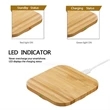 Wireless Bamboo Charger | https://www.bestnamebadges.com