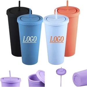 16 Oz Creative Plastic Straw Cup