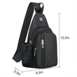 Sling Backpack Crossbody Bag With Earphone Hole | https://www.bestnamebadges.com