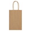 Budget Custom Kraft Paper Brown Shopping Bag-BG | https://www.bestnamebadges.com