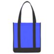 Budget Custom Non Woven Two Tone Shopper Tote Bag | https://www.bestnamebadges.com