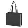 Budget Custom Non Woven Reflective Edge Tote Bag | https://www.bestnamebadges.com