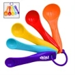Colored Plastic 5 In 1 Measuring Cup And Spoon Set | https://www.bestnamebadges.com