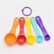 Colored Plastic 5 In 1 Measuring Cup And Spoon Set | https://www.bestnamebadges.com