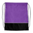 Budget Custom Two Tone Classic Drawstring Tote Bag | https://www.bestnamebadges.com