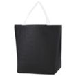 Budget Custom Non-Woven Leather Look Tote Bag | https://www.bestnamebadges.com