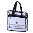 Budget Custom Clear Tote Bag With Zipper | https://www.bestnamebadges.com