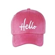Sport Letter Embroidery Baseball Caps | https://www.bestnamebadges.com