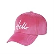 Sport Letter Embroidery Baseball Caps | https://www.bestnamebadges.com