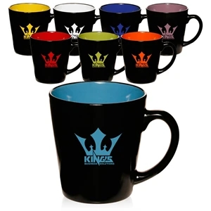 12 oz. Two-Tone Latte Custom Mug | https://www.bestnamebadges.com