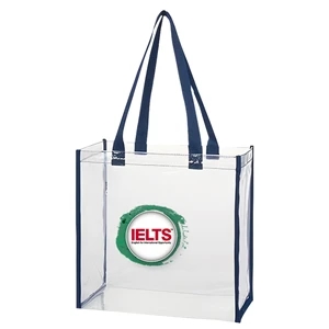 Budget Custom Clear Tote Bag | https://www.bestnamebadges.com