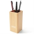 Wooden Digital Pen Holder Clock | https://www.bestnamebadges.com