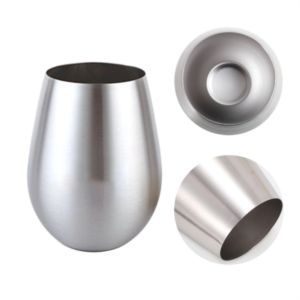 Customized 18oz Single Wall Stainless Steel Eggshell Cup