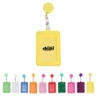 Square Shaped Retractable Id Credit Card Badge Holder | https://www.bestnamebadges.com