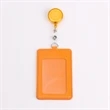 Square Shaped Retractable Id Credit Card Badge Holder | https://www.bestnamebadges.com