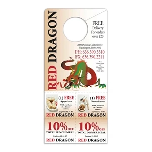 Door Hanger Paper Card | https://www.bestnamebadges.com