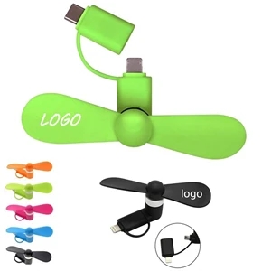 2 In 1 Mini Phone Fan