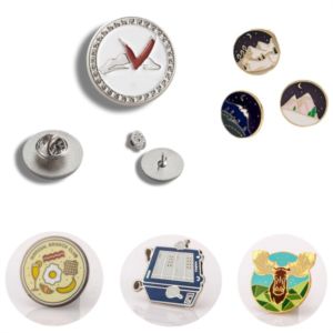 Round Button Zinc Alloy Badge