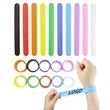 Solid Color Silicone Slap Bracelet | https://www.bestnamebadges.com