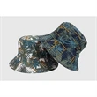 Packable Reversible Printed Fisherman Bucket Sun Hat | https://www.bestnamebadges.com