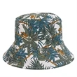 Packable Reversible Printed Fisherman Bucket Sun Hat | https://www.bestnamebadges.com