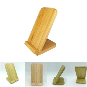 Bamboo Wood Wireless Charging Phone Holder