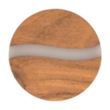 Acacia Wood & Resin Coaster | https://www.bestnamebadges.com