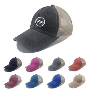 Washed Plain Baseball Cap