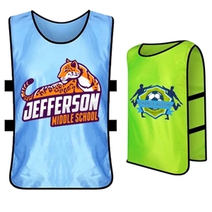 Unisex 160 GSM Birdseye Mesh Performance Training Pinnies | https://www.bestnamebadges.com