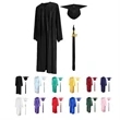 Shiny Graduation Gown Cap Tassel Set | https://www.bestnamebadges.com