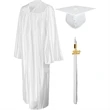 Shiny Graduation Gown Cap Tassel Set | https://www.bestnamebadges.com