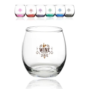 11.5 oz. Mikonos Stemless Wine Glasses | https://www.bestnamebadges.com