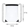 Clear Pvc Drawstring Backpack | https://www.bestnamebadges.com