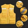 Breathable Safety Workwear Waistcoat With Pockets | https://www.bestnamebadges.com