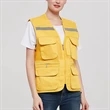 Breathable Safety Workwear Waistcoat With Pockets | https://www.bestnamebadges.com