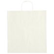 Budget Custom Kraft Paper White Shopping Bags-14-x-15 | https://www.bestnamebadges.com