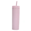 16Oz Colored Skinny Tumblers With Lids And Straws | https://www.bestnamebadges.com