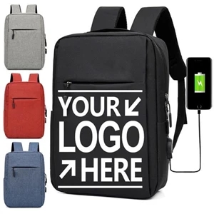 Water Resistant Laptop Backpack
 With Usb
