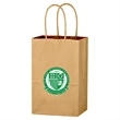 Budget Kraft Paper Brown Shopping Bags-5-1/4"-x-8-1/4 - BG | https://www.bestnamebadges.com
