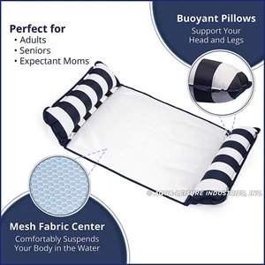 Aqua 4-In-1 Pool Float & Water Hammock | https://www.bestnamebadges.com