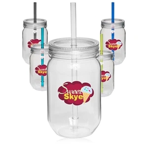 24 oz. Single Wall Mason Jars | https://www.bestnamebadges.com