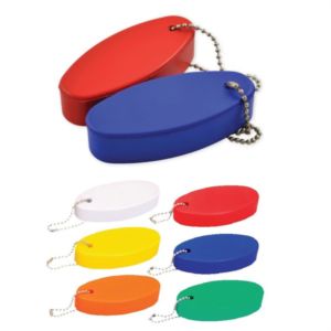Foam Floating Oval Keychain