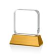 Flamborough Award on Base - Amber | https://www.bestnamebadges.com